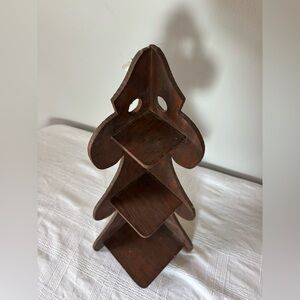 Handmade Vintage Wooden Tiered Shelf